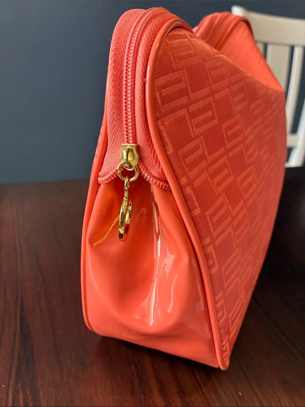 Estée Lauder Orange Toiletry Pouch Stylish Travel Cosmetic Bag
